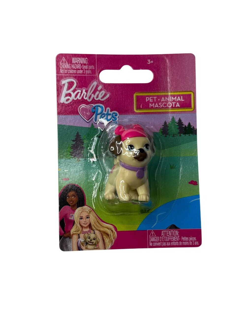 Barbie Pets Pug Puppy Dog Mini Figure Mattel New Sealed Toy